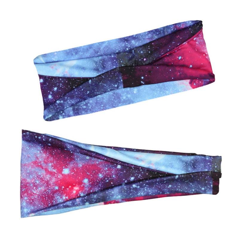 Tie Dye đạp xe Yoga Sport Sweat Band Women Sweatband cho nam giới nữ Yoga Bands Head Sweat Bands An toàn thể thao Color: color 20