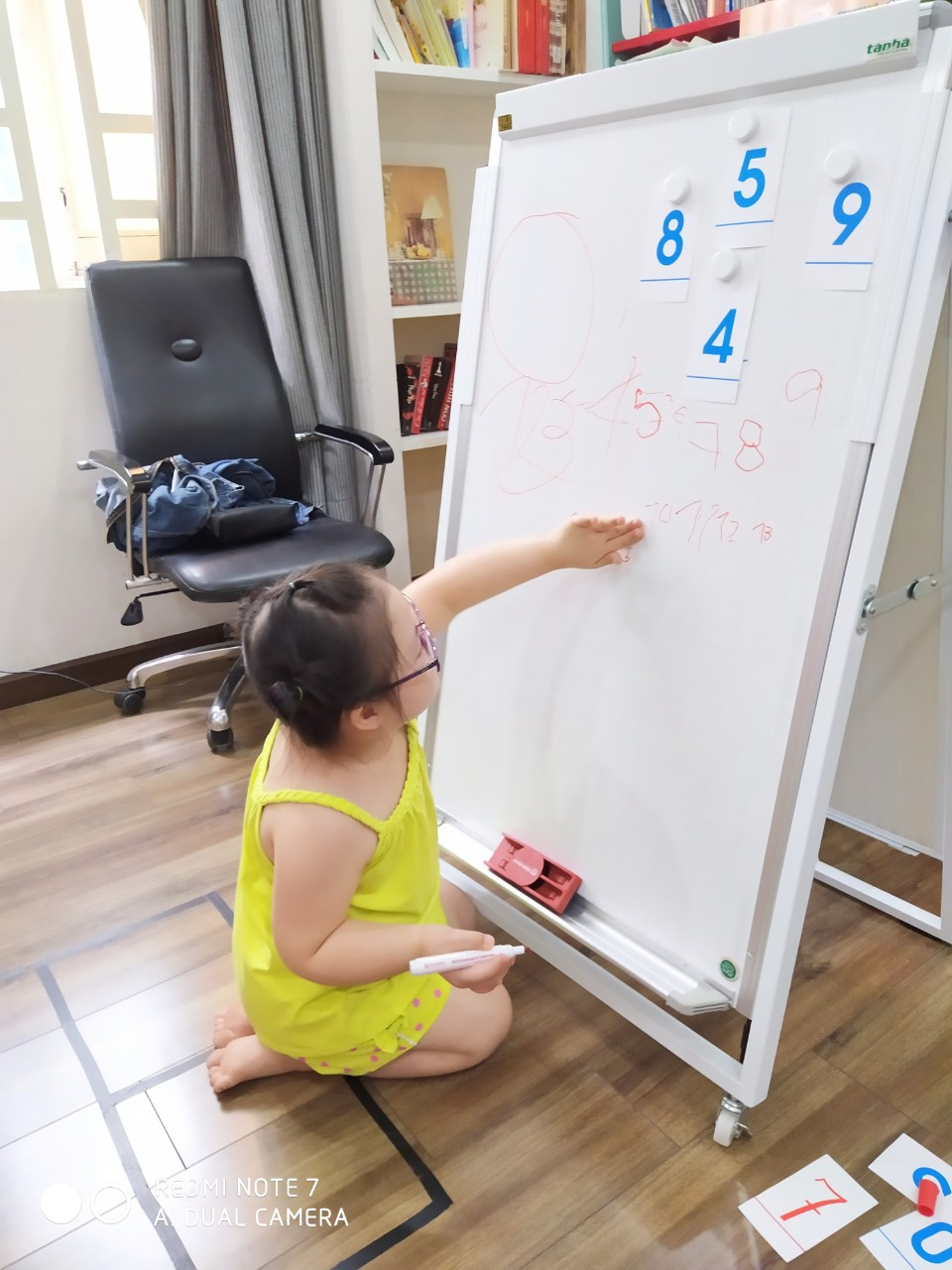 Bảng Flipchart 2 Mặt EduFlex Dạy Học Cho Bé - Kích Thước 60x100cm - Bảng Tân Hà - Tặng Phụ Kiện