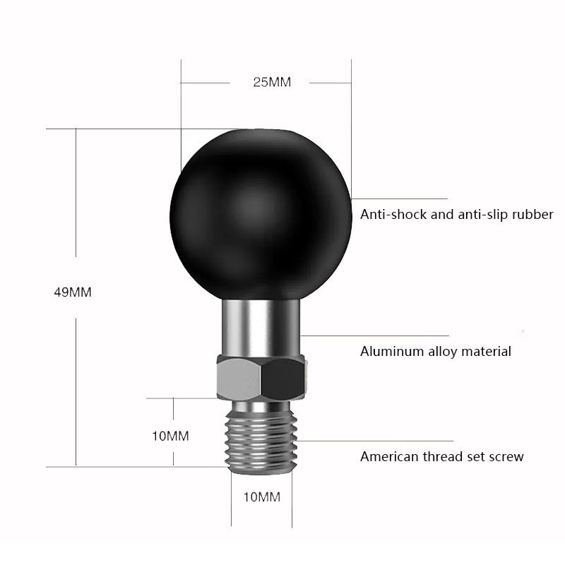 1 Inch Bóng Đầu Adapter Sang M6 M8 M10 Vít Cho GoPro Gắn GPS Xe Máy Điện Thoại Giá Đỡ Xe Insta360 x3 Phụ Kiện Máy Ảnh