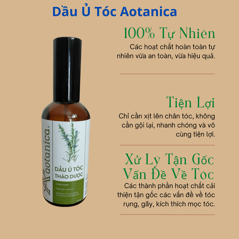 Dầu ủ tóc thảo dược Aotanica (C/100ml)