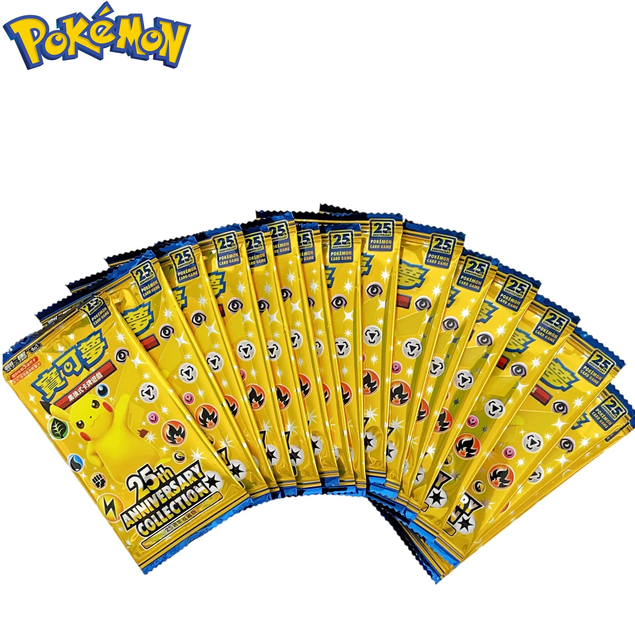 Một Box Thẻ Pokémon kỷ niệm 25 năm có 16 PACK được 80 lá hàng hiếm tiếng trung 1459 D41