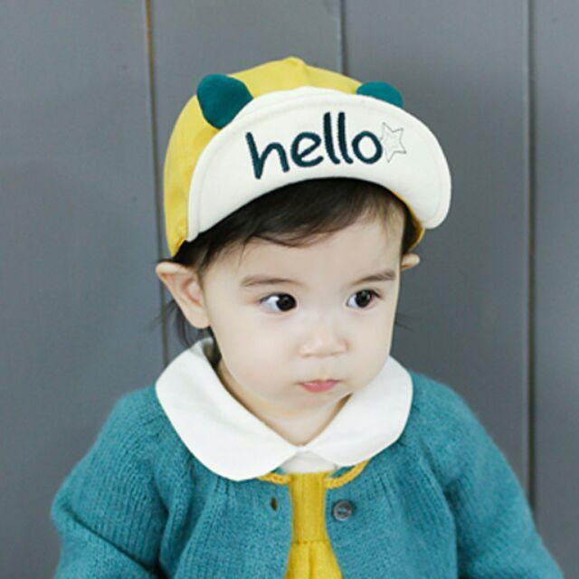 Mũ lưỡi trai hello cho bé trai bé gái kute