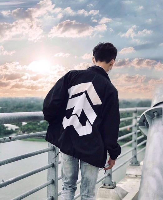 Áo khoác dù nam nữ in kí hiệu