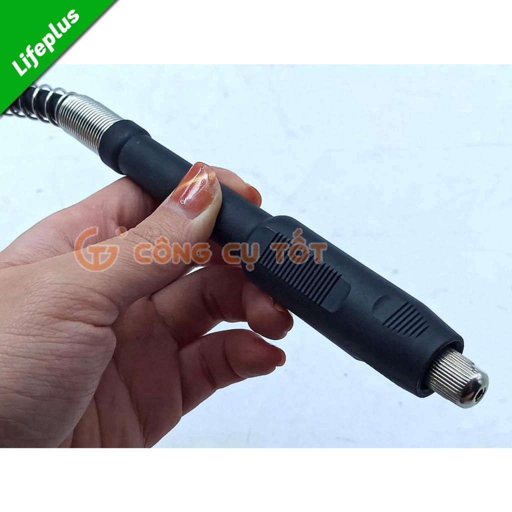 Dây truyền động máy đa năng 107cm bầu kẹp 3.2mm tay cầm nhựa đen