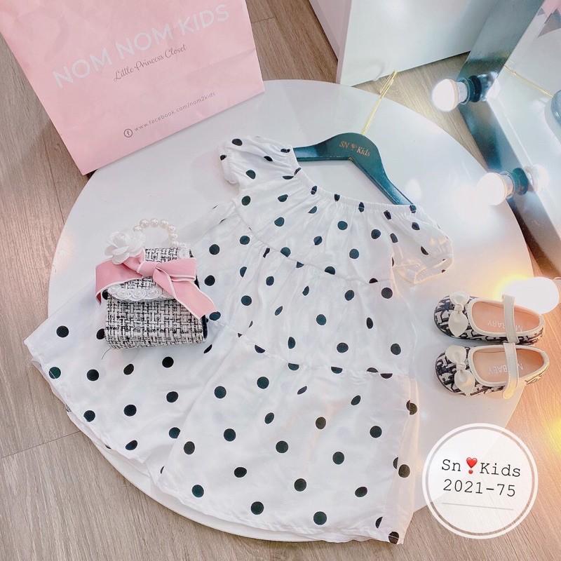 Váy Suông Chấm Bi Cho bé gái