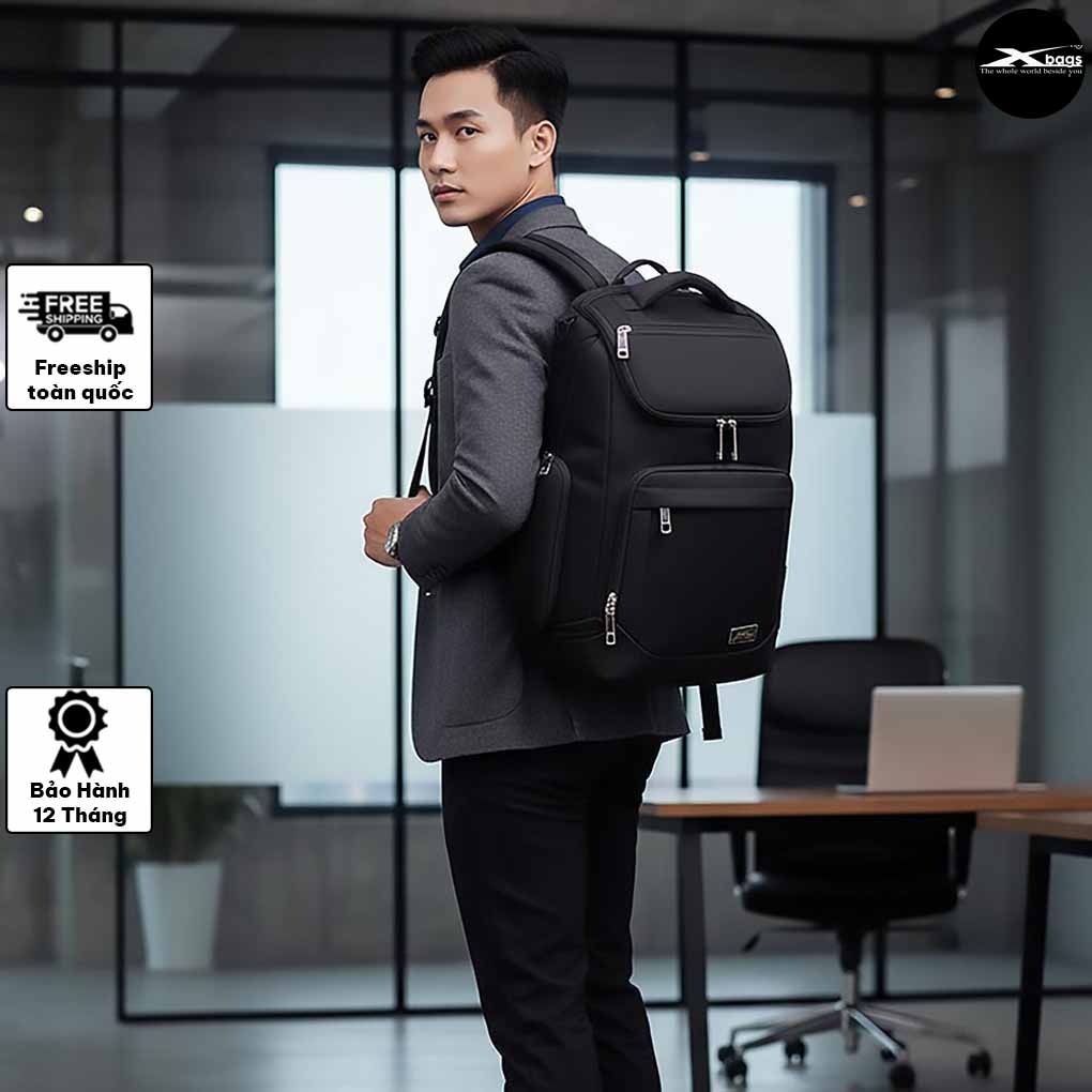 Balo Laptop Doanh Nhân Xbags XB 2009 Prime X – Balo Công Sở Đẳng Cấp, Chống Nước