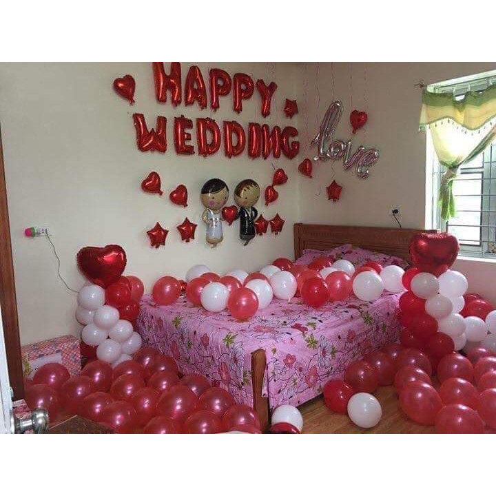 Set Bóng Trang Trí Phòng Cưới Phòng Tân Hôn SANG TRỌNG 029