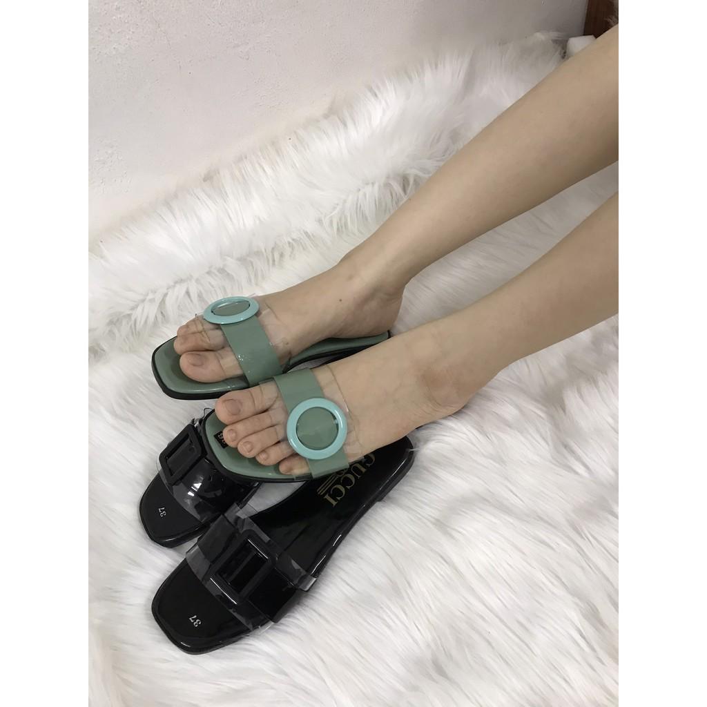 Dép Nữ Thời Trang Quai Hoạ Tiết