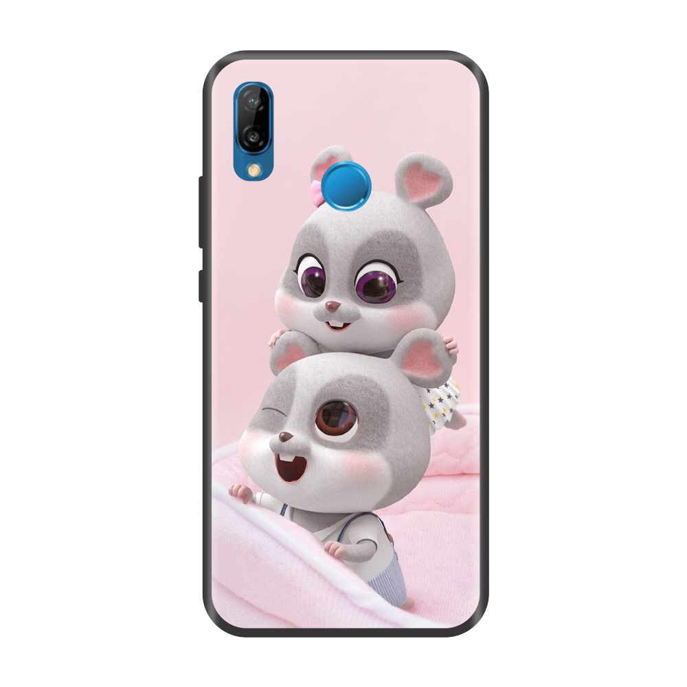 Ốp lưng TPU viền dẻo cho điện thoại HUAWEI NOVA 3E Hình Chuột Tết 2020 - Mẫu 04