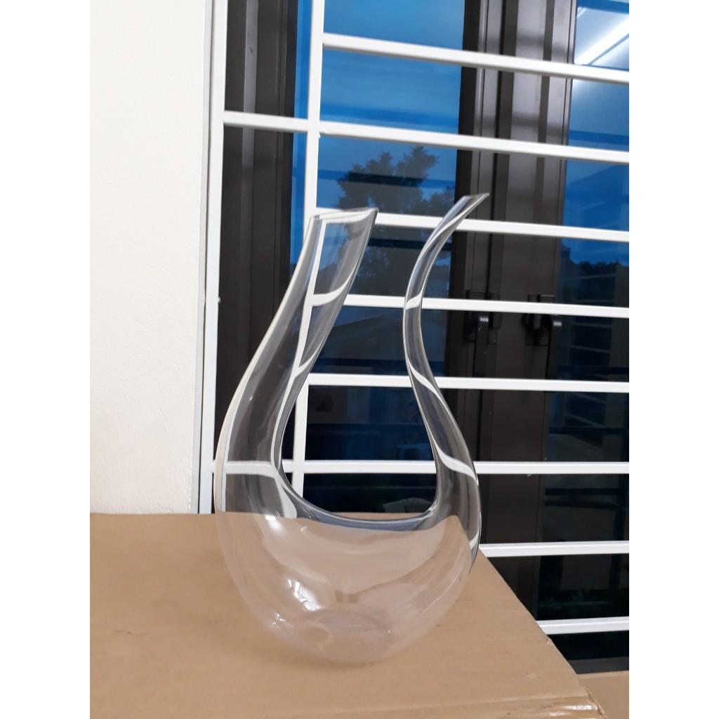 Bình thở rượu vang - Decanter Thiên Nga chữ U dung tích 1500ml