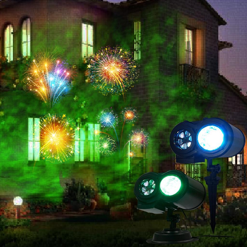 Christmas Projector Light LED Moving Outdoor Indoor Landscape Stage RGBW Lamp