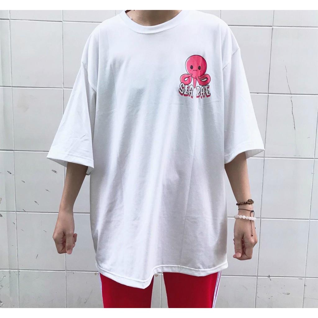 SEA BAE bạch tuộc form rộng ulzzang couple nam nữ UNISEX