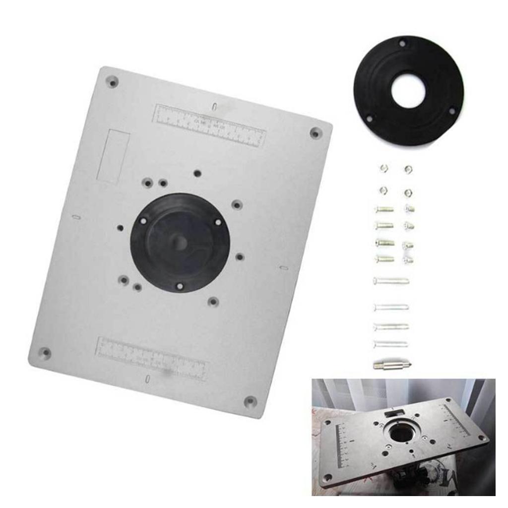 Router Table Insert Plate Aluminum Alloy Woodworking Engraving DIY Tools