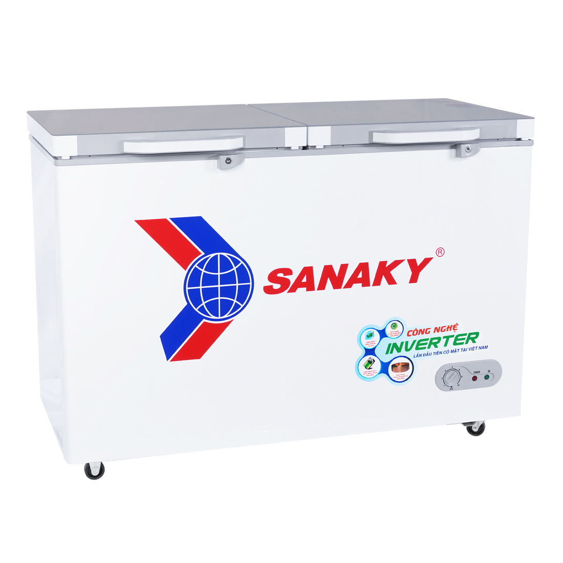 TỦ ĐÔNG INVERTER SANAKY 280 LÍT VH-3699A4K ĐỒNG (R600A) (KÍNH CƯỜNG LỰC) - HÀNG CHÍNH HÃNG