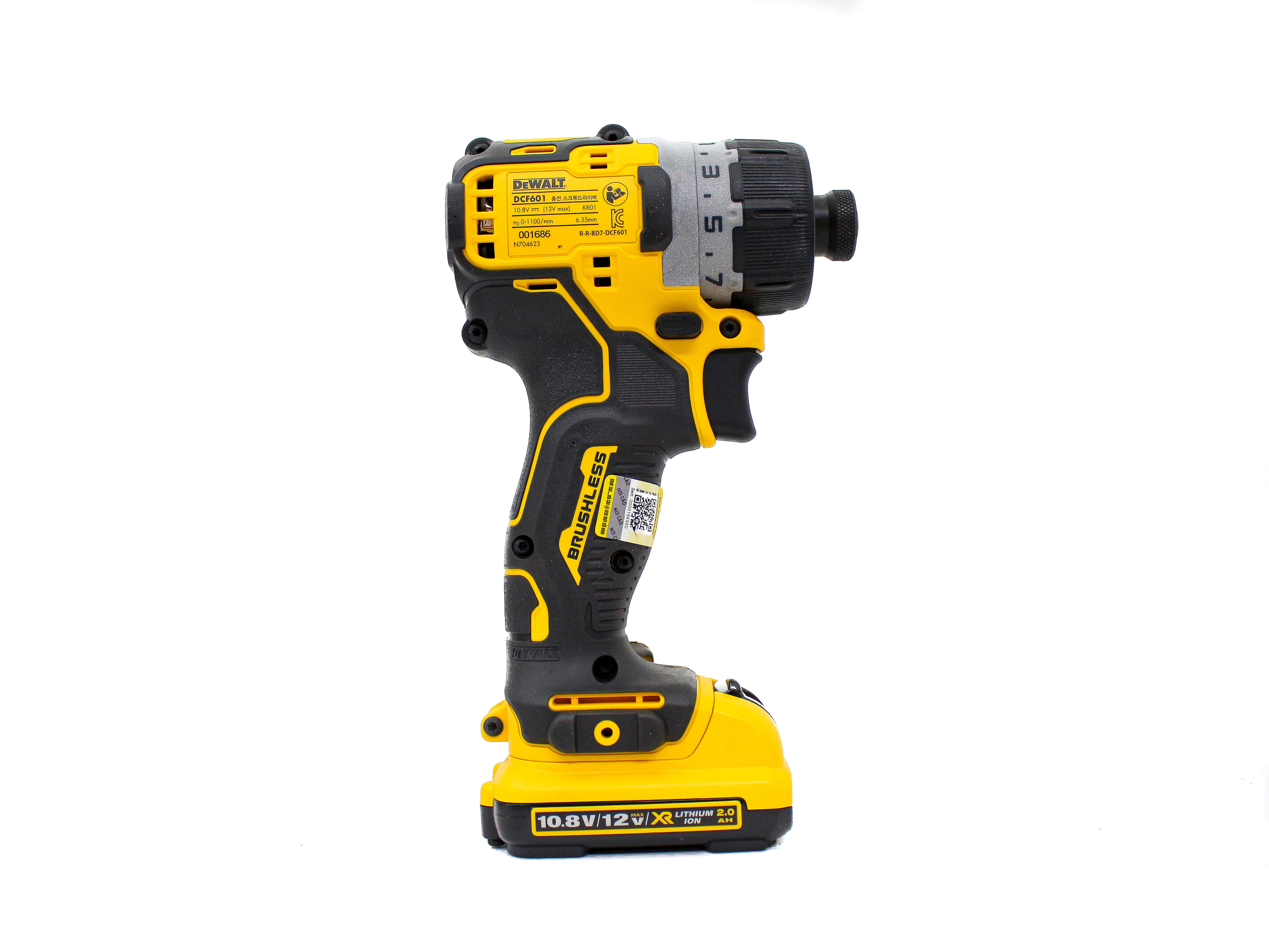 DCF601D2-KR MÁY VẶN VÍT CẦM TAY DÙNG PIN DEWALT (KHÔNG CHỔI THAN)