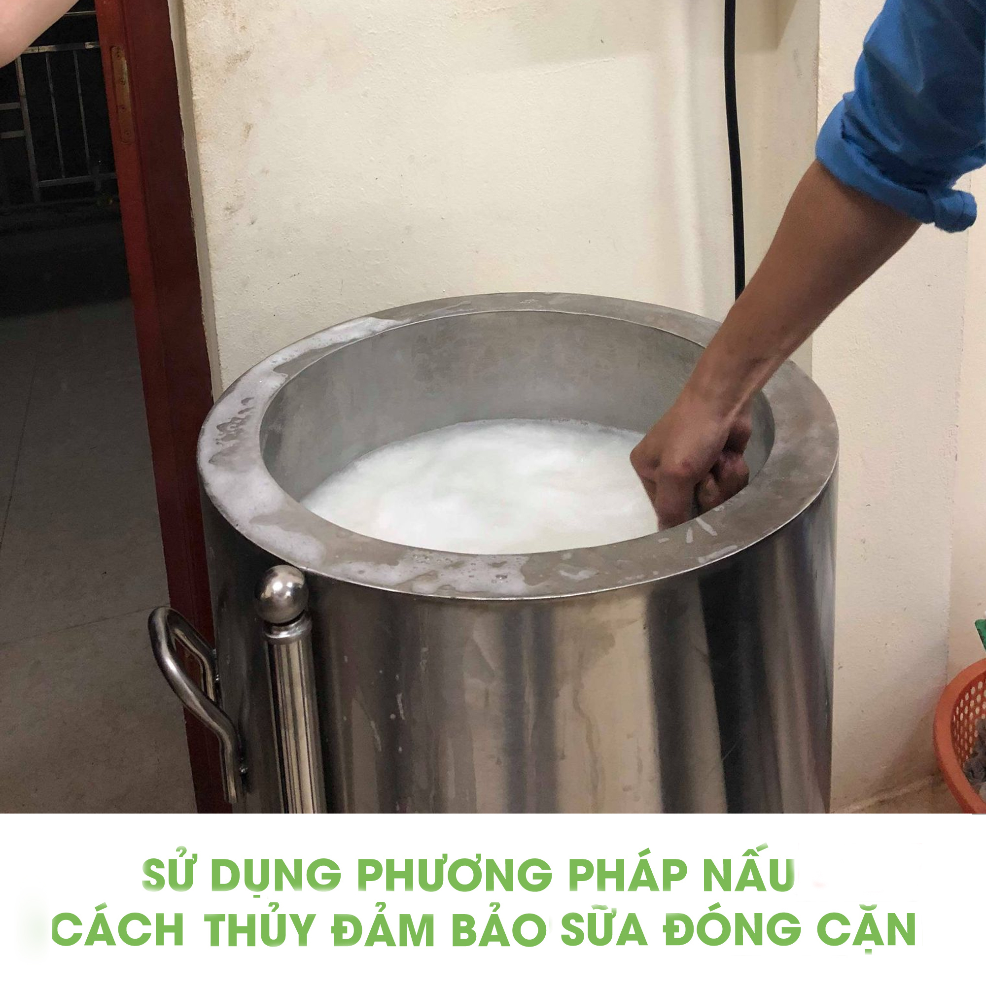 Nồi nấu sữa đậu nành công nghiệp 40L - Nấu sữa thơm, không bị đóng cặn