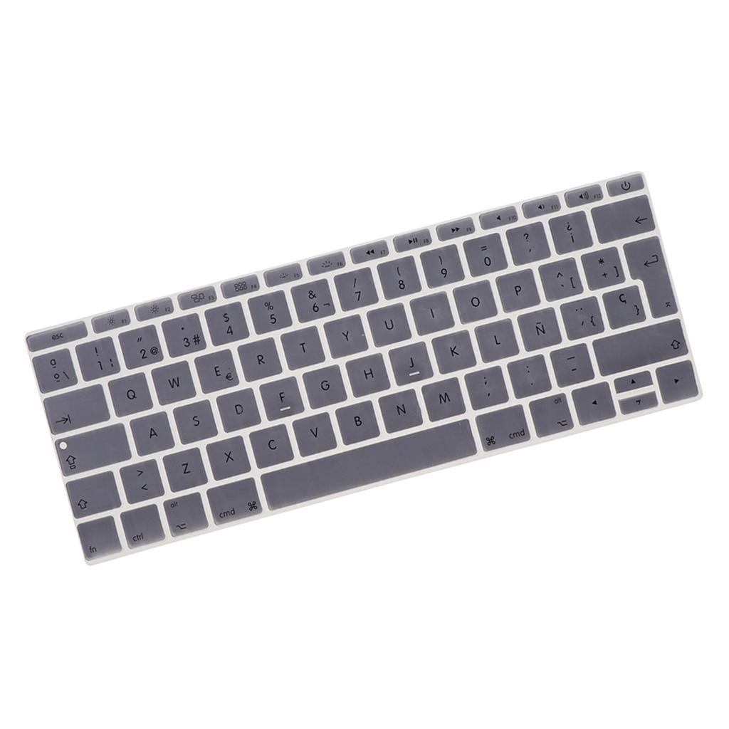 Spanish Phonetic Keyboard Protective Film for 12 inch  white