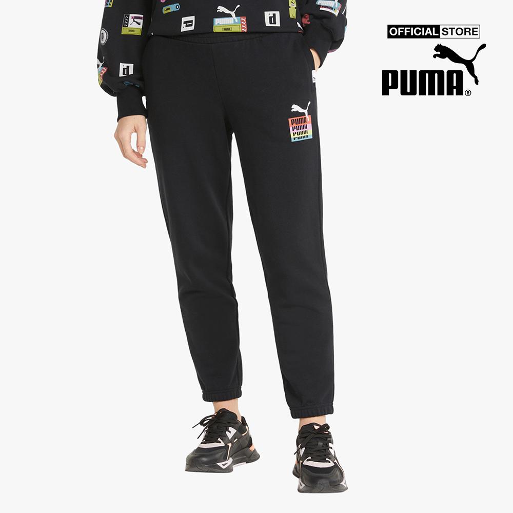PUMA - Quần jogger nữ lưng thun Brand Love 534353