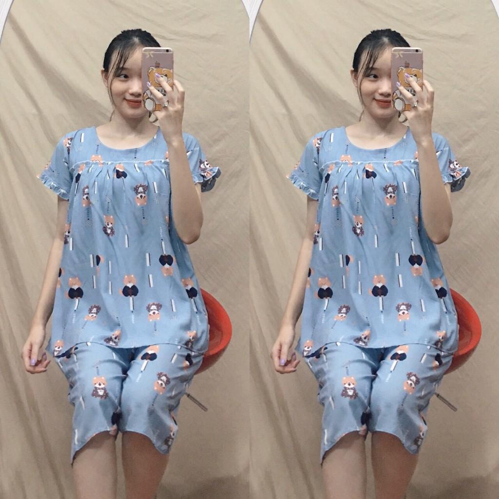 Bộ bầu mùa hè chất mát mặc nhà 40-68kg