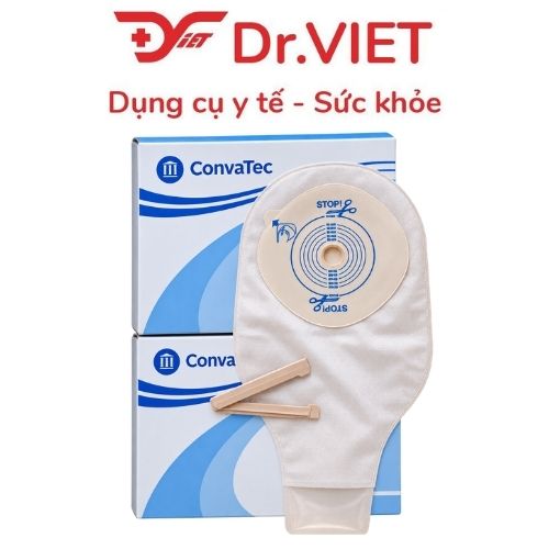 Túi Hậu Môn Nhân Tạo 1 Mảnh ConvaTec Xả Được, Đế Hydrocolloid, Chống Kích Ứng
