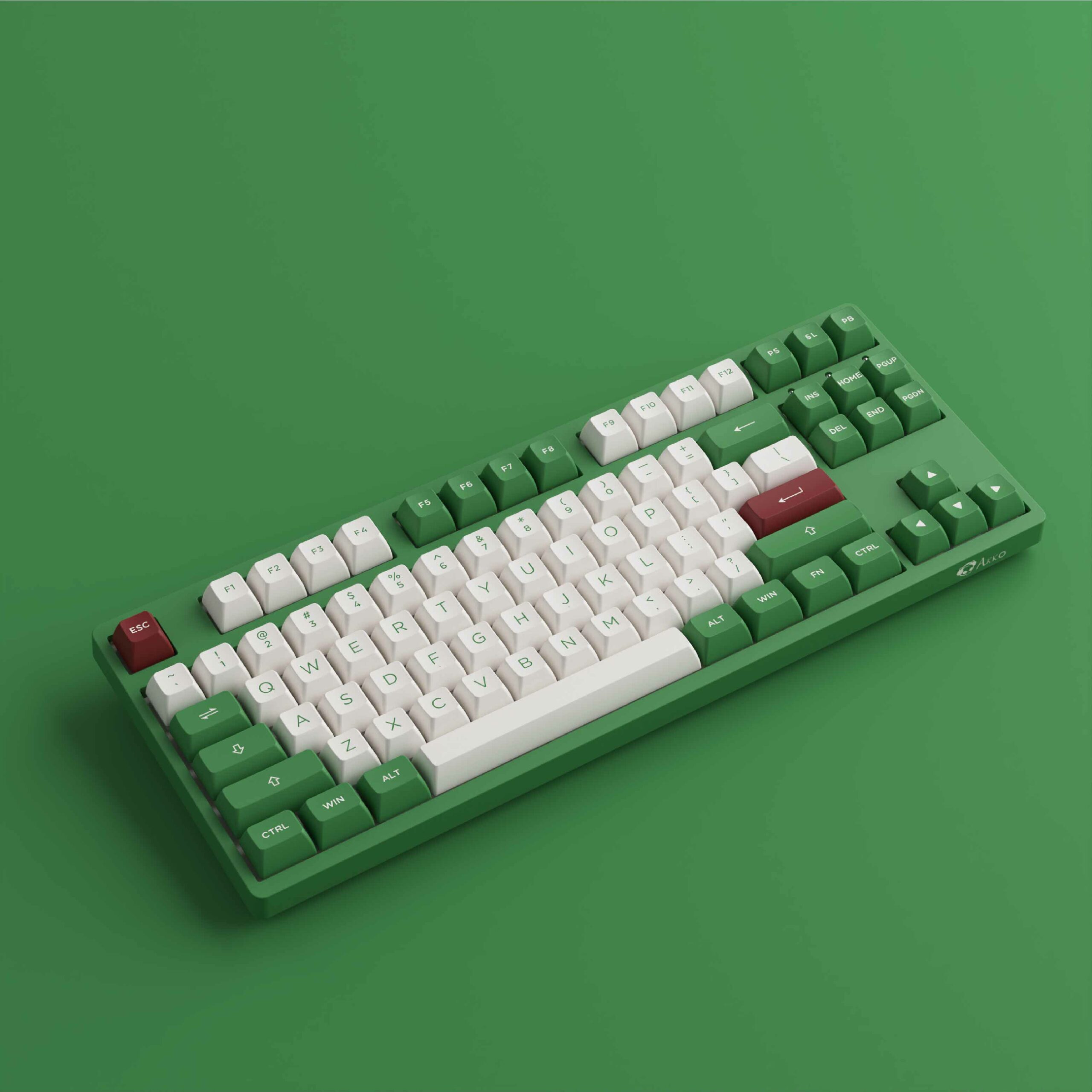Bàn phím cơ AKKO 3087 RF Matcha Red Bean - Hàng Chính Hãng