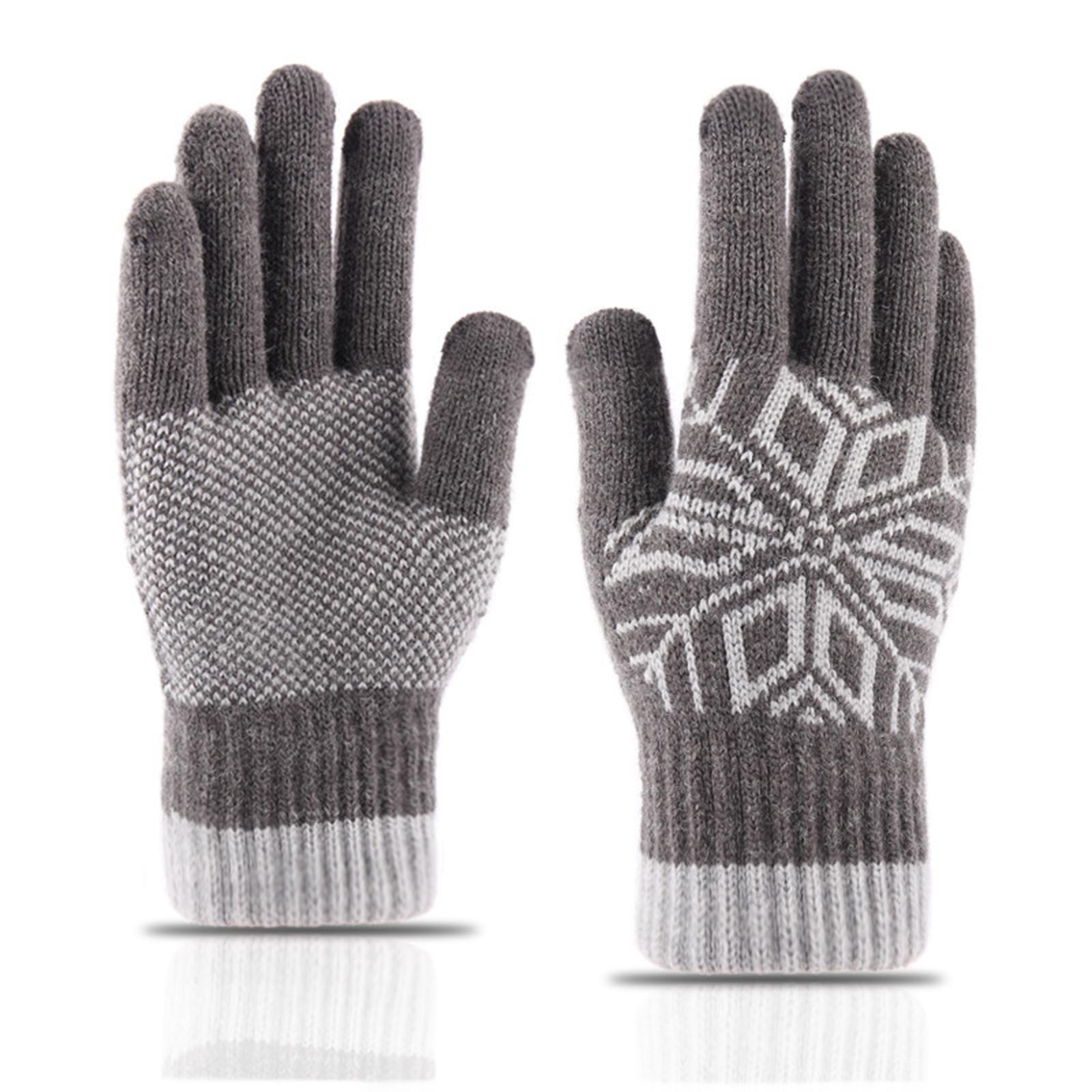 Winter Warm Gloves Touch Screen Mitten Texting Gloves for Skiing