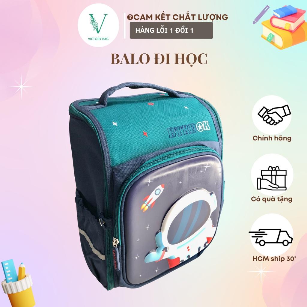 Balo Cặp Đi Học Chống Gù học si Cấp 1 Tiểu học Trai Gái Siêu Nhẹ Phi Hành Gia Pony Spiderman 6-7-8-9-10 tuổi-VICTORY-838