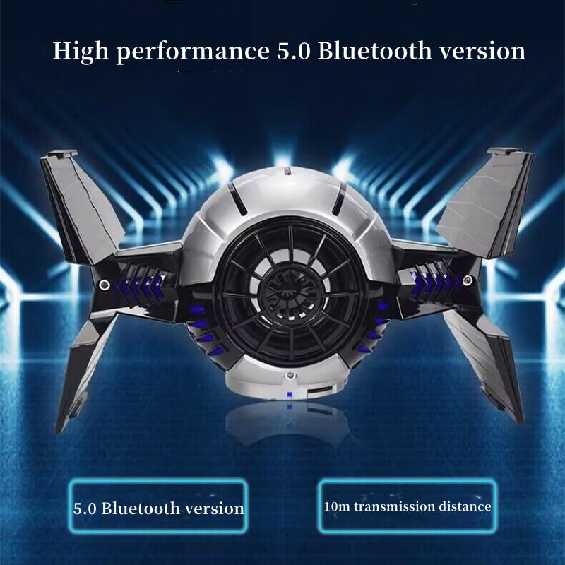 Loa Bluetooth không dây Loa siêu trầm Xe hơi không dây Loa nhỏ Máy tính Máy tính để bàn Thẻ âm lượng lớn Đài phát thanh Bluetooth Altavoz Màu sắc: Bạc