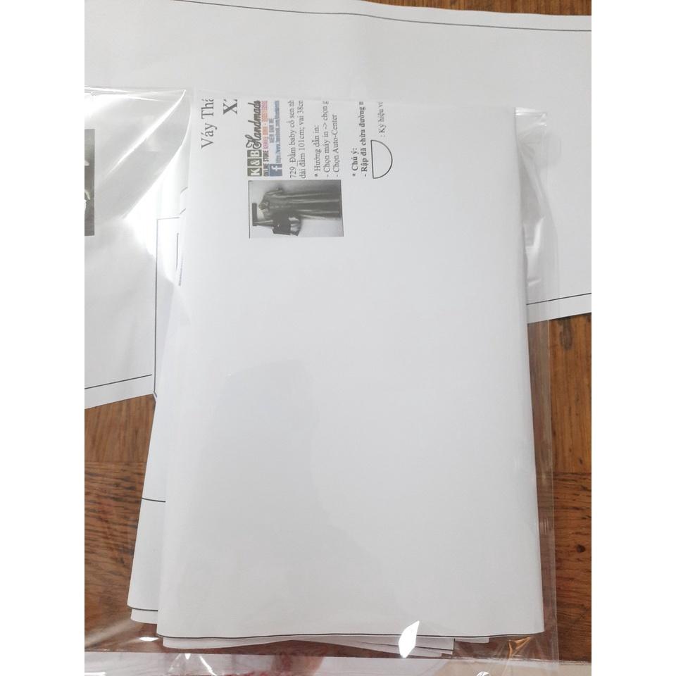 Rập giấy đầm suông giả vest mã 1220 (BẢN VẼ)