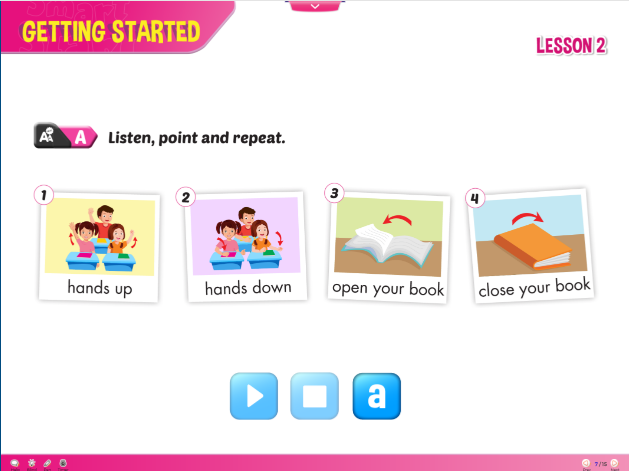I-Learn Smart Start Listening & Speaking 2 - Ứng dụng phần mềm tương tác sách học sinh