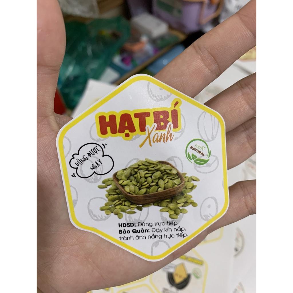 55 Tem lục giác các loại hạt mứt Tết 7*8cm