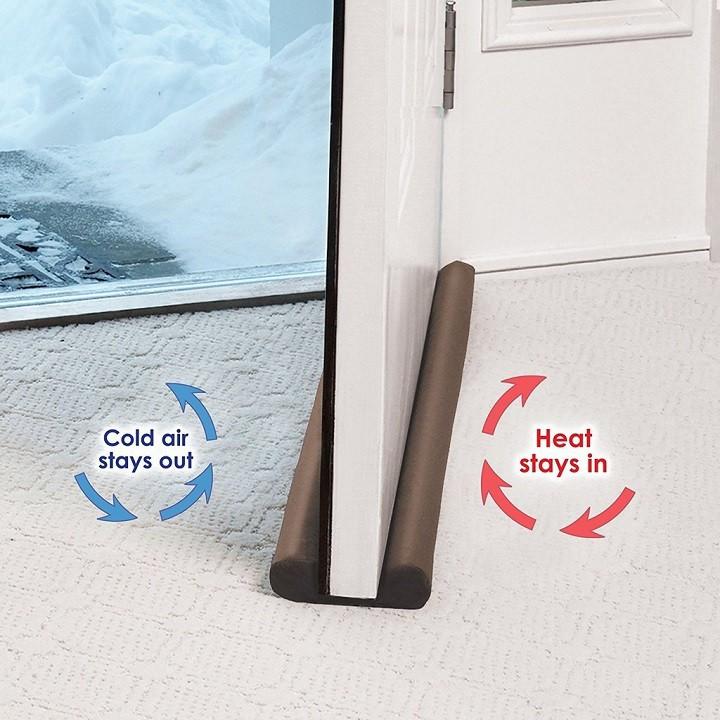 Nẹp xốp bịt đáy cửa cách nhiệt, bụi, côn trùng -Thanh chắn khe hở cửa chống thoát hơi máy lạnh