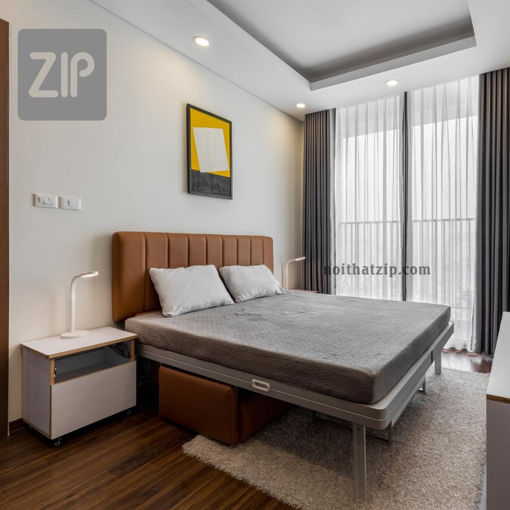 Sofa giường đa năng IVY xoay dọc, giường gấp thông minh 2 trong 1 giúp bạn tiếp kiệm không gian