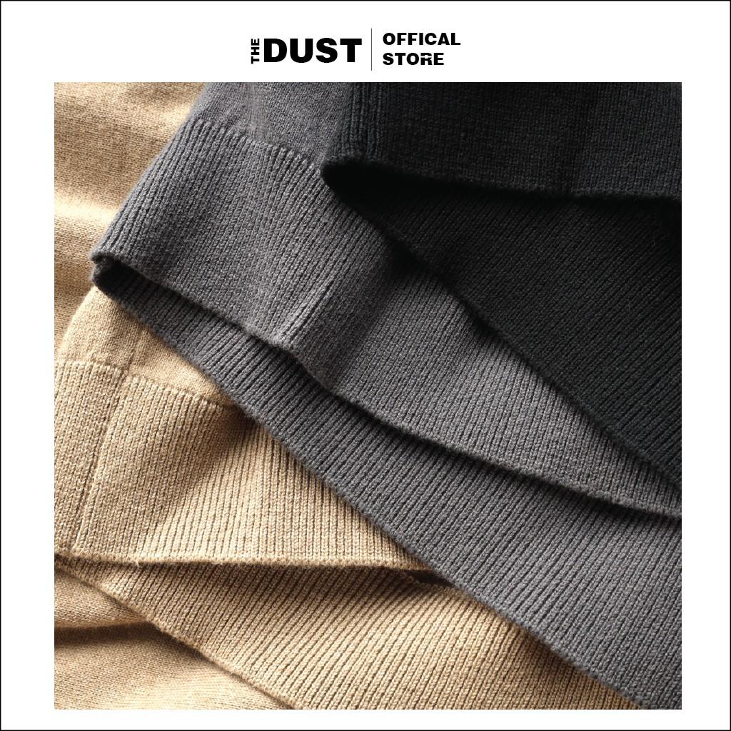 Áo len nam ngắn tay cổ bẻ phối tay MS, chất len cao cấp, phong cách trẻ trung lịch lãm - THE DUST