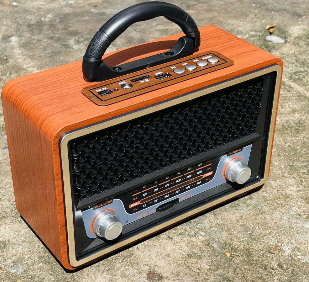 [Xả kho giá giảm cực mạnh] Đài FM RADIO M-157BT- Loa nghe nhạc kết hợp đài radio - Phong cách cổ điển vintage - sang trọng, bass trầm ấm - Đầy đủ kết nối USB, SD card,bLUETOOTH