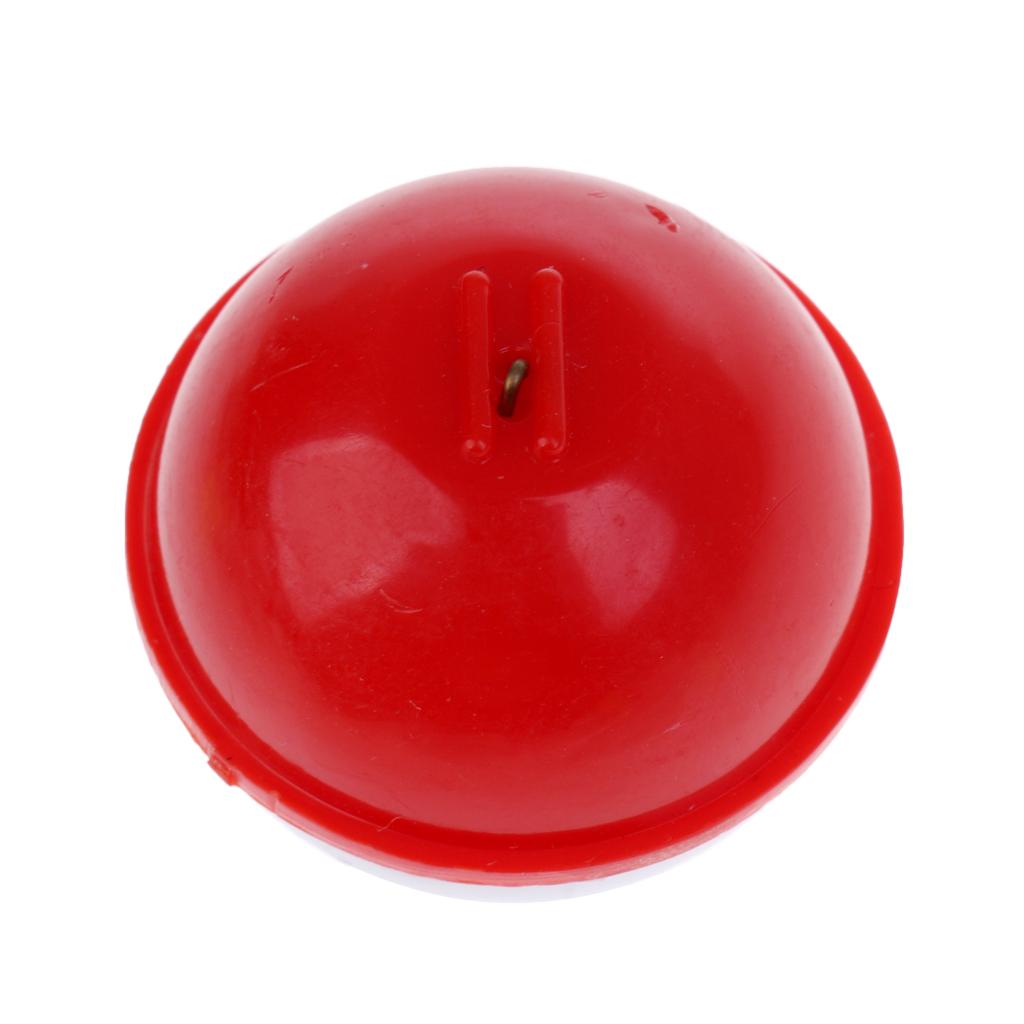 Hard ABS Snap-on Fishing Floats Push Button Float Bobbers Red & White