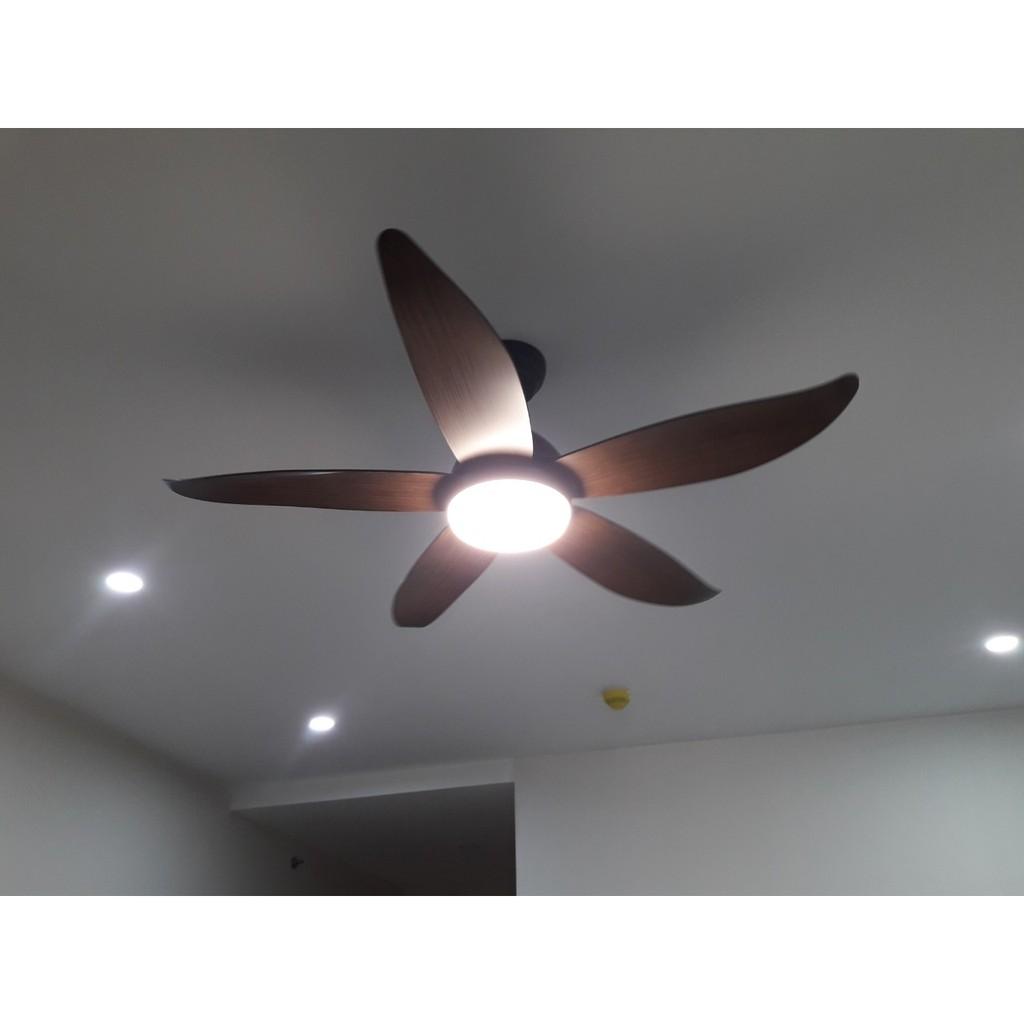 QUẠT TRẦN ĐÈN 5 CÁNH điều khiển từ xa
