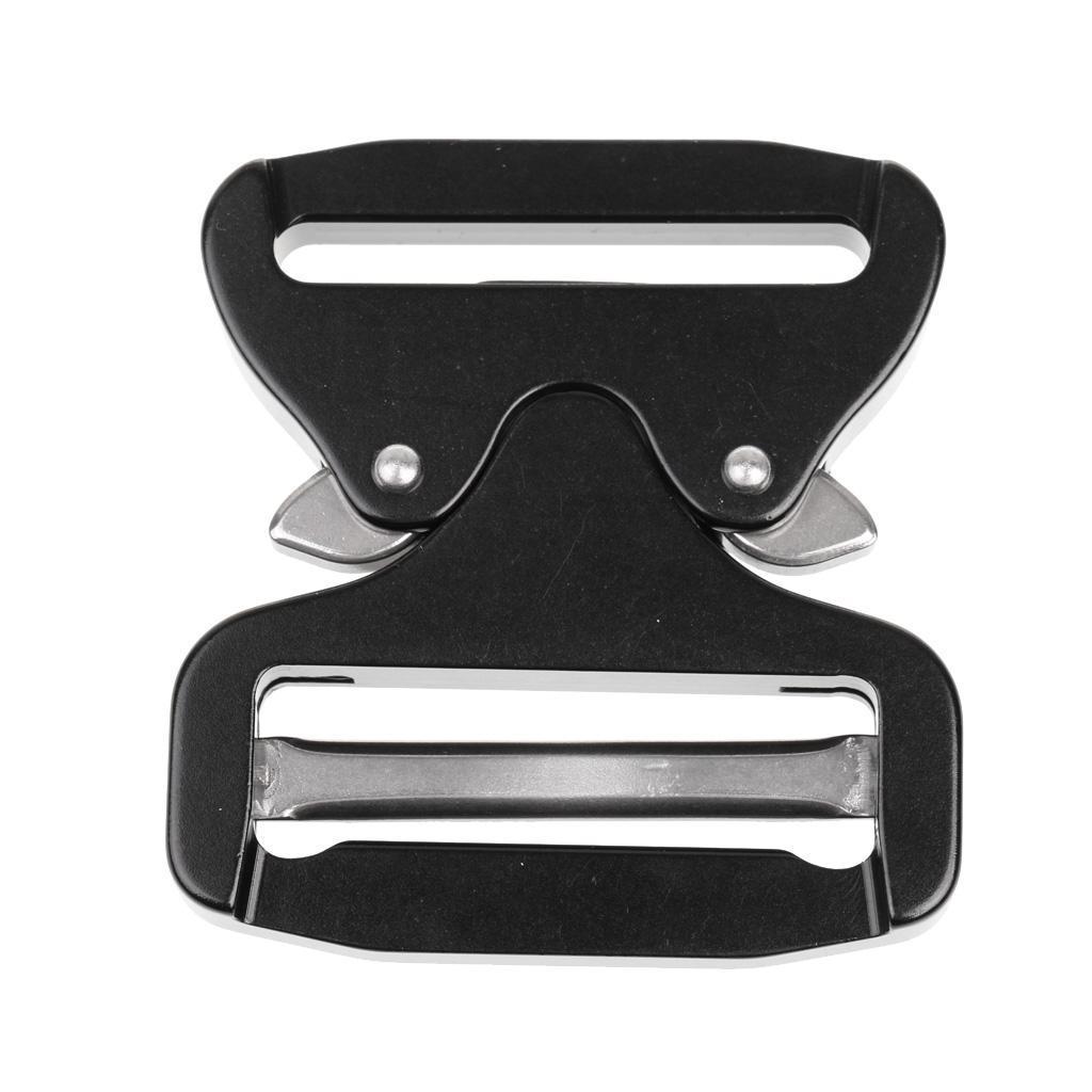 Outdoor Hunting Quick Release Belt Buckle for 1.75'' Belt Webbing Black