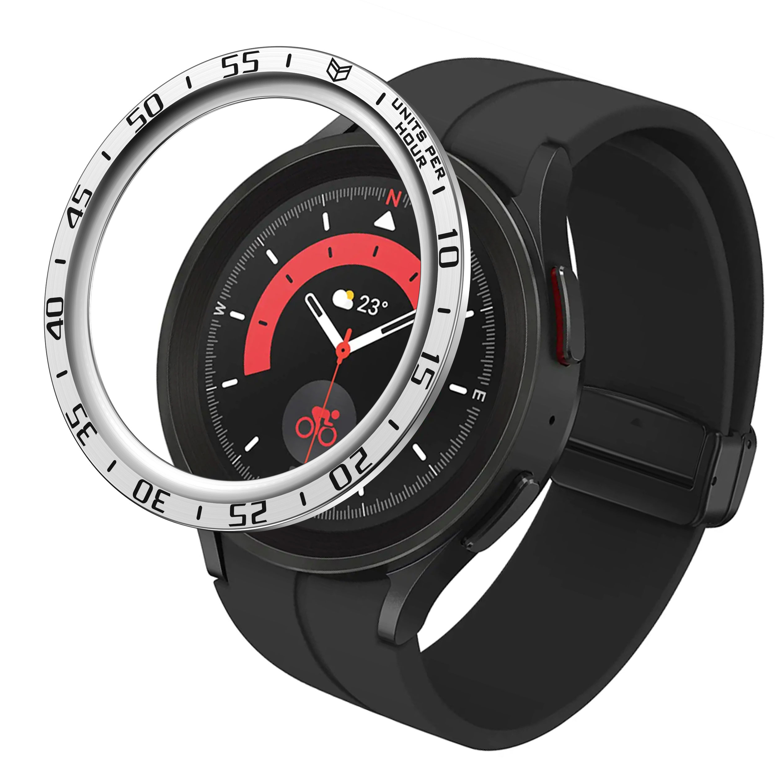 Vòng Kim Loại Bảo Vệ Viền Bezel Cho Samsung Galaxy Watch 5 Pro 45mm - Hàng Chính Hãng