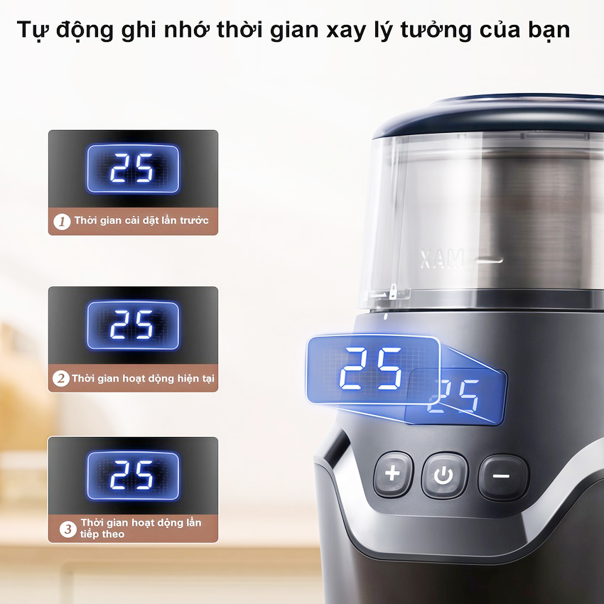 Máy xay hạt cà phê và gia vị đa năng thương hiệu Anh Quốc cao cấp Shardor CG639 điều chỉnh độ mịn - Hàng chính hãng