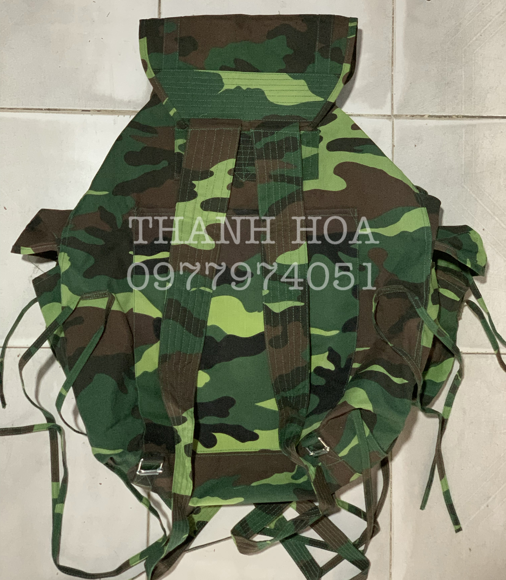 Balo bộ đội, ba lô con cóc rằn ri TCHC