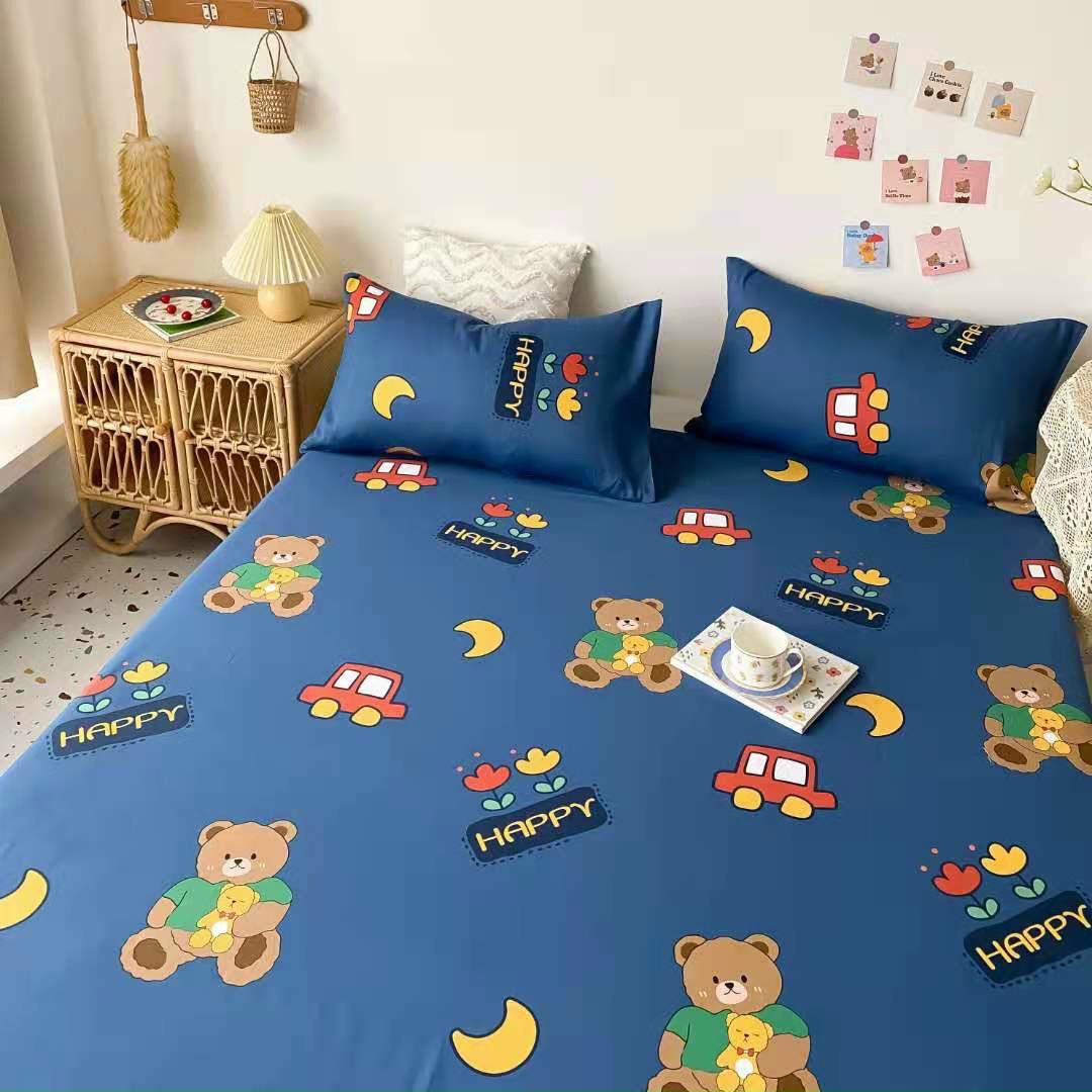 BỘ GA GỐI COTTON 100% GẤU TEDDY