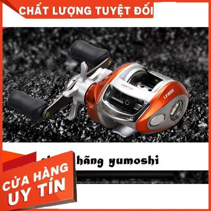 Máy Câu Cá Ngang Tay Trái Tay Phải Yumoshi LV201 LV200 Chuyên dùng câu lure sông suối,cá lóc chẽm