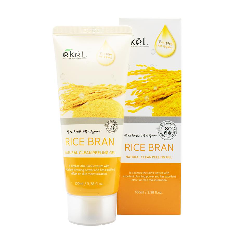 Tẩy tế bào chết gạo 100ml - Ekel Natural Clean Peeling Gel Rice Bran