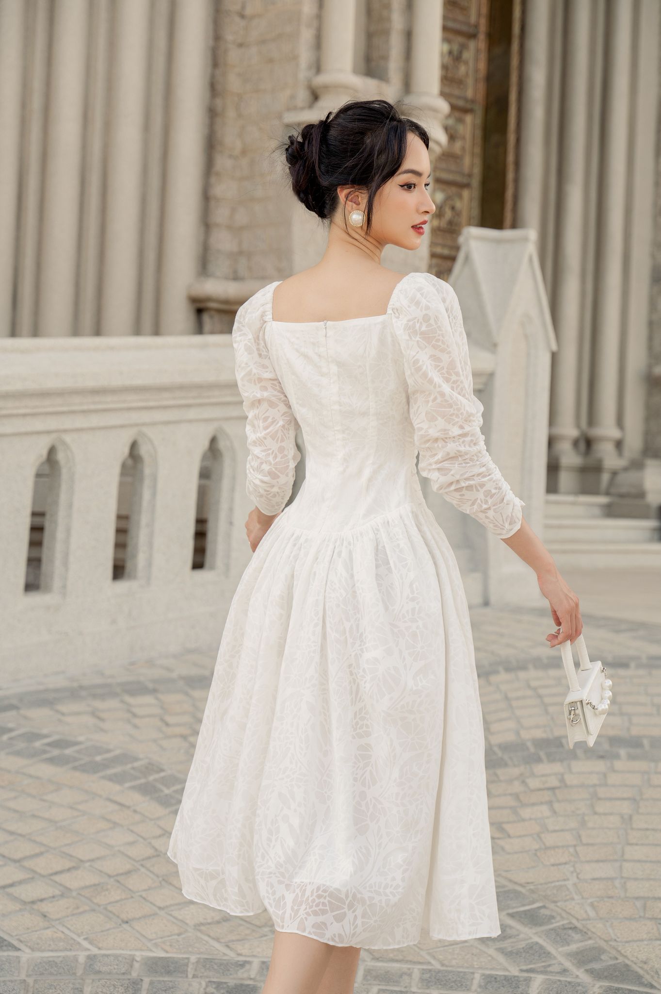 OLV - Đầm Natalie Ruched Dress