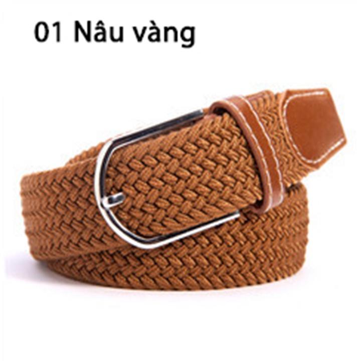 Thắt lưng vải dù co giãn bản 3,5cm 39 màu