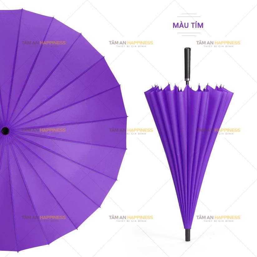 Ô siêu to, Ô dù cỡ lớn cán dài 24 nan chống lật, tán rộng 130cm cho 3 người - SIÊU CHẮC LOẠI ĐẸP