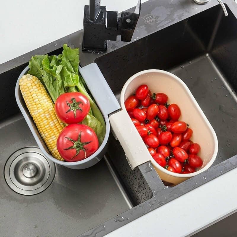 GIỎ, RỔ TREO BỒN RỬA BÁT, RỔ RỬA THỰC PHẨM, RỔ LỌC RÁC BỒN RỬA BÁT CHÉN