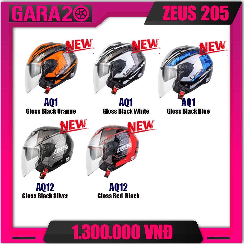 MŨ BẢO HIỂM 3/4 ZEUS 205 NEW - GARA20