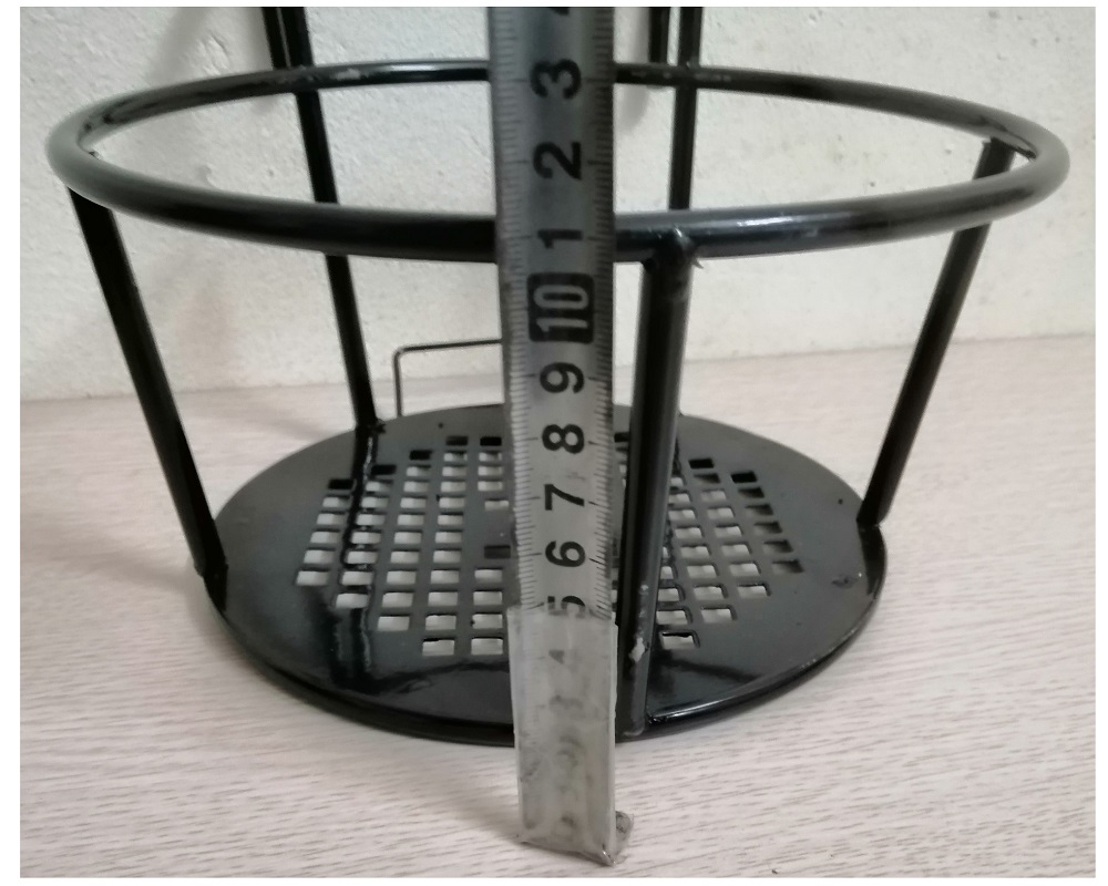 Combo 3 GIỎ SẮT Treo Chậu Hoa Ban Công Hình Tròn - Màu Đen + 3 Chậu Hoa Tròn QP28 -Z111, Kích Thước Fi 326x190mm - Nhiều Màu